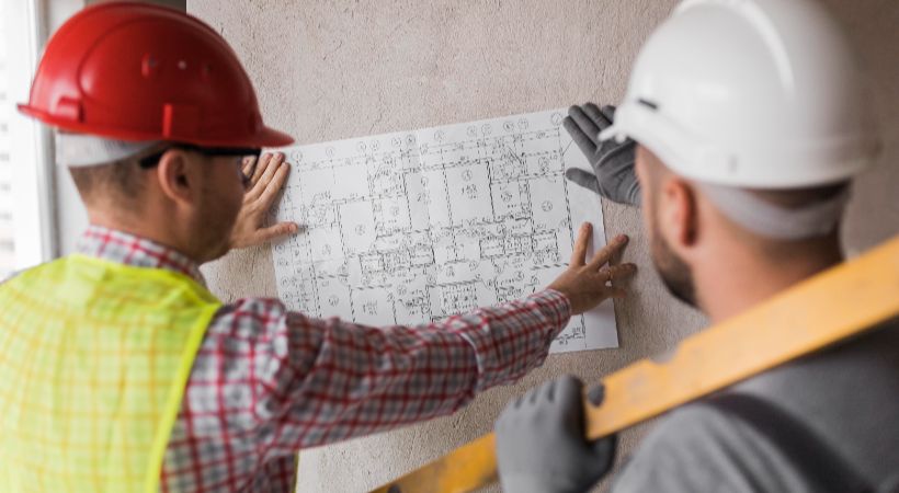 Someone working on a property development