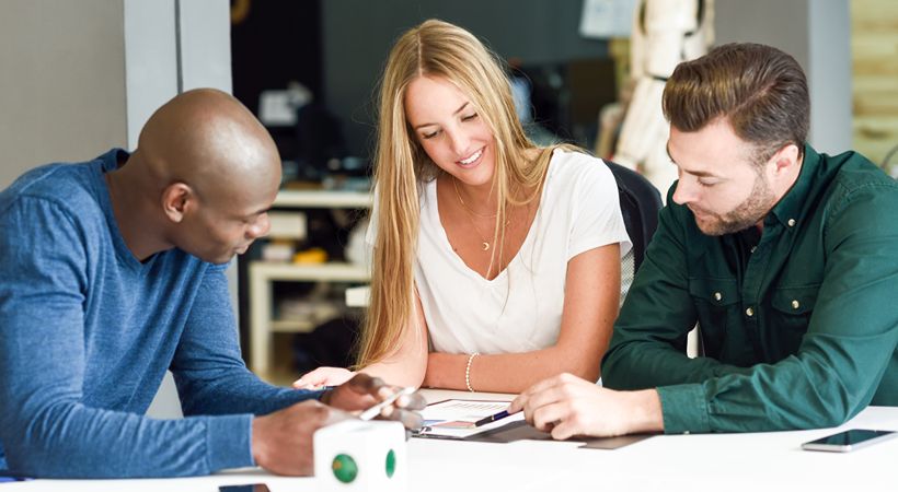 Business meeting to discuss a loan